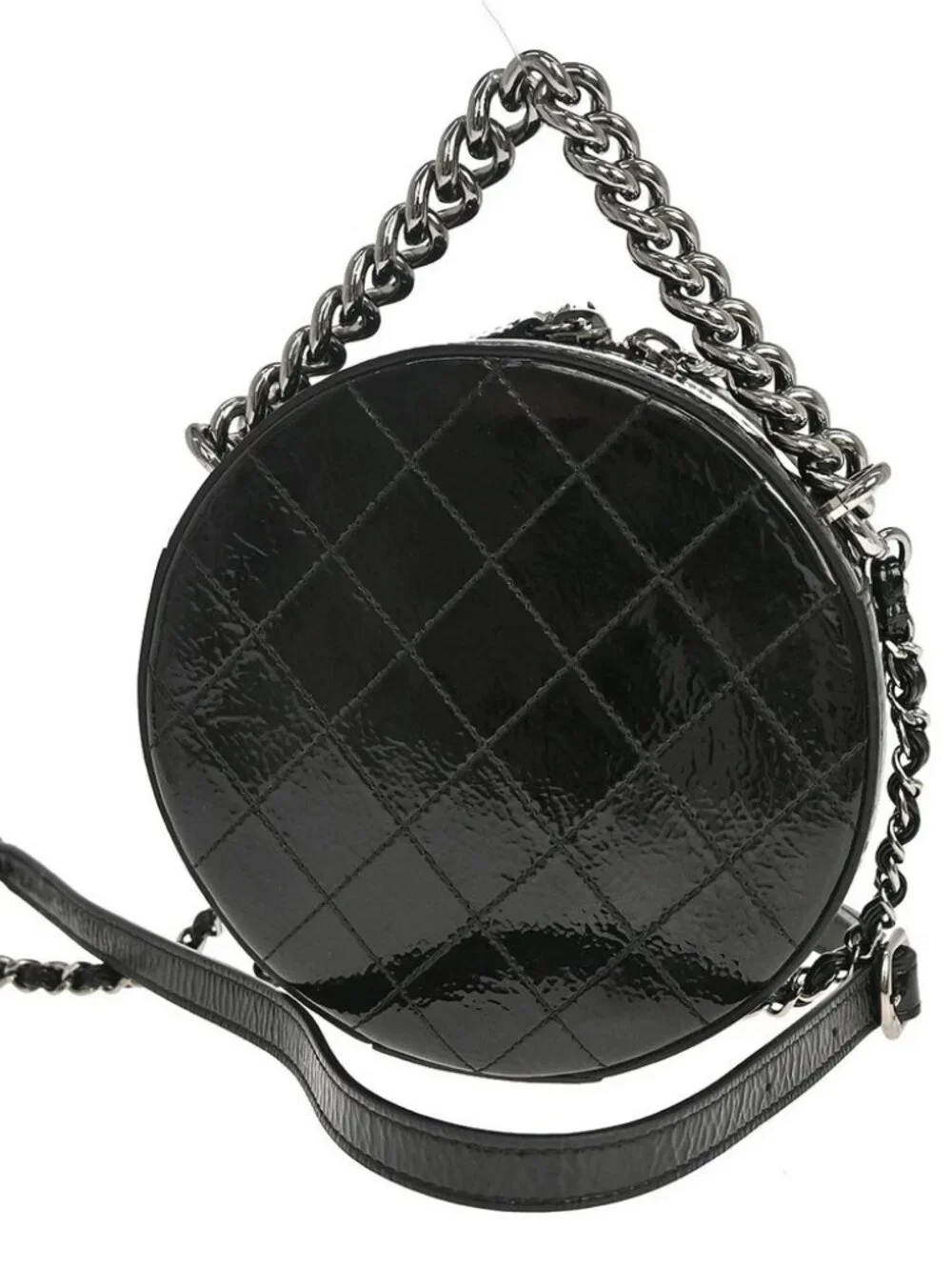 Chanel Black Patent Leather Shoulder Bag